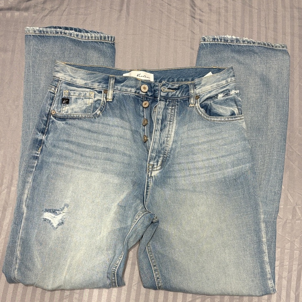 KanCan Light Blue Straight Leg Jeans